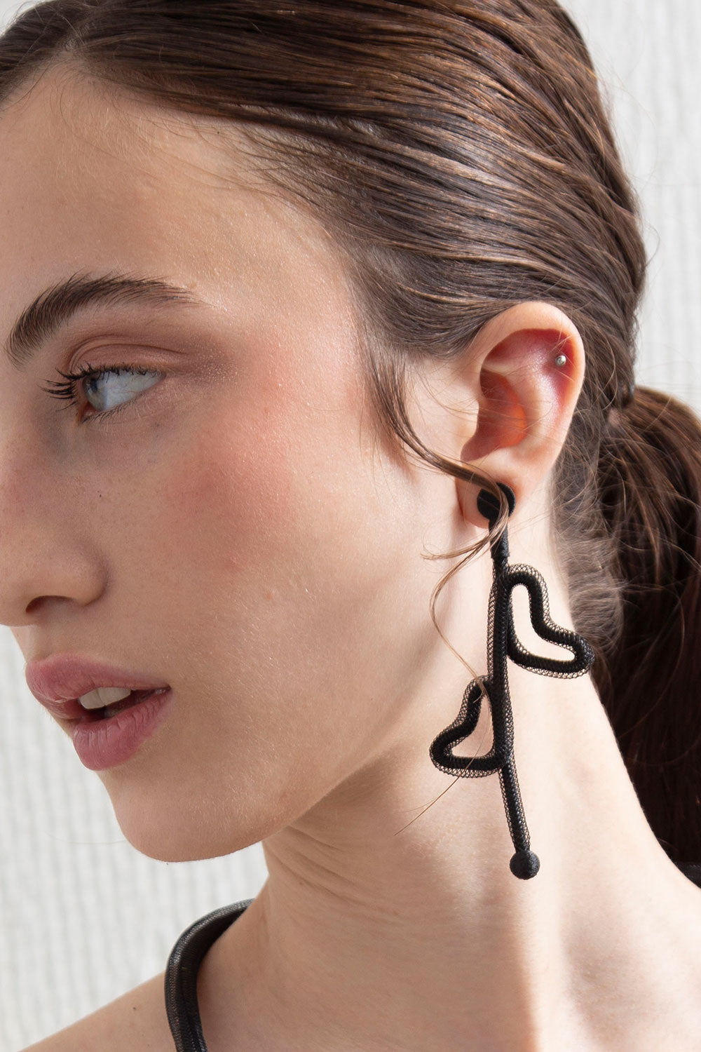 Life Earrings Love - Black