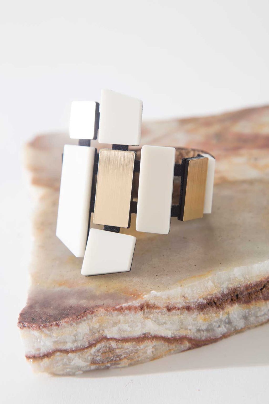Piet Bracelet - Ivory/Gold
