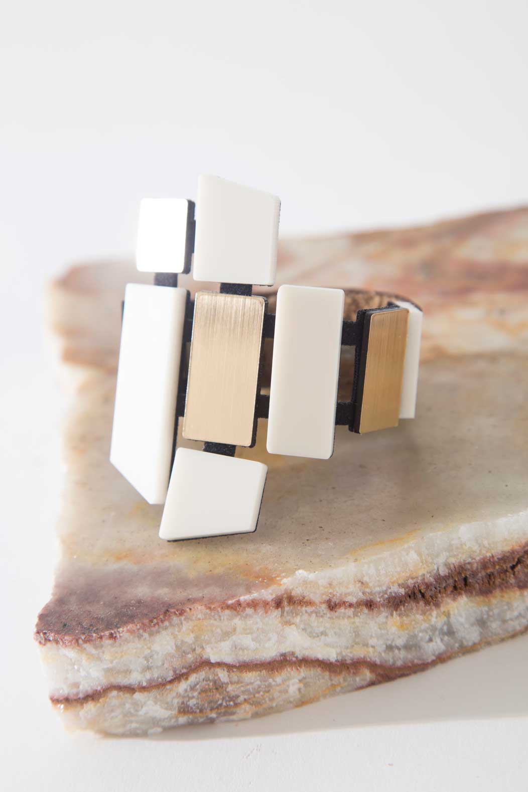 Piet Bracelet - Ivory/Gold