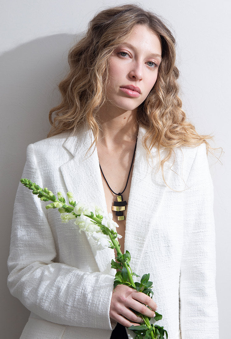 Piet Pendant - Black/Gold