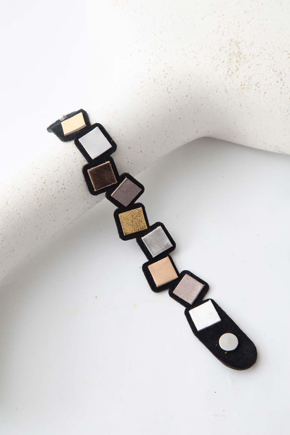 Rainbow Bracelet Squares Rainbow - Metallics