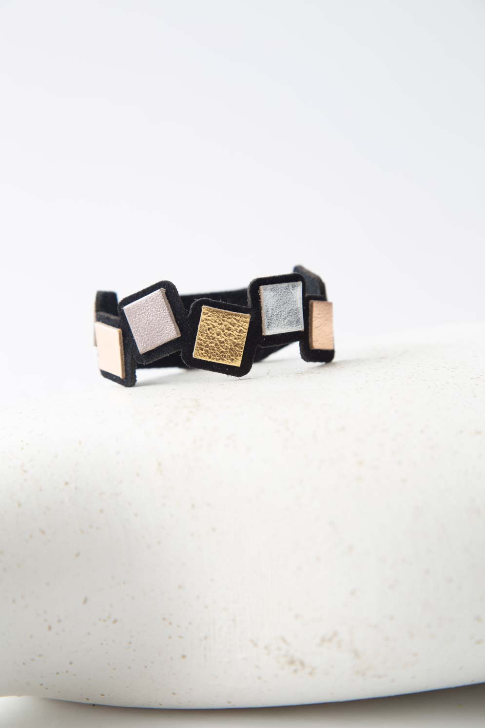Rainbow Bracelet Squares Rainbow - Metallics