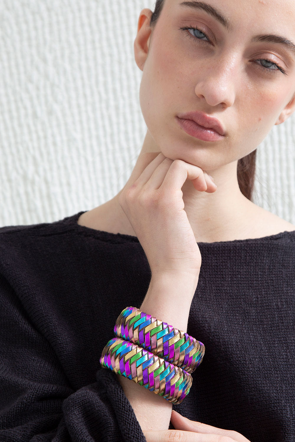 Rainbow Bracelet Woven - Rainbow