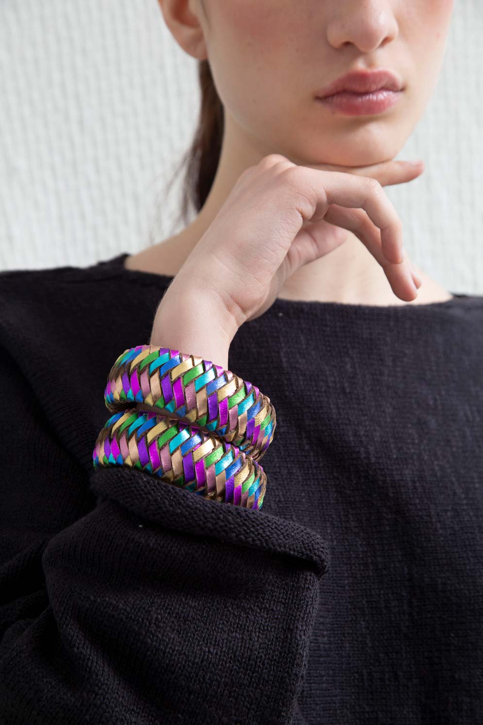Rainbow Bracelet Woven - Rainbow