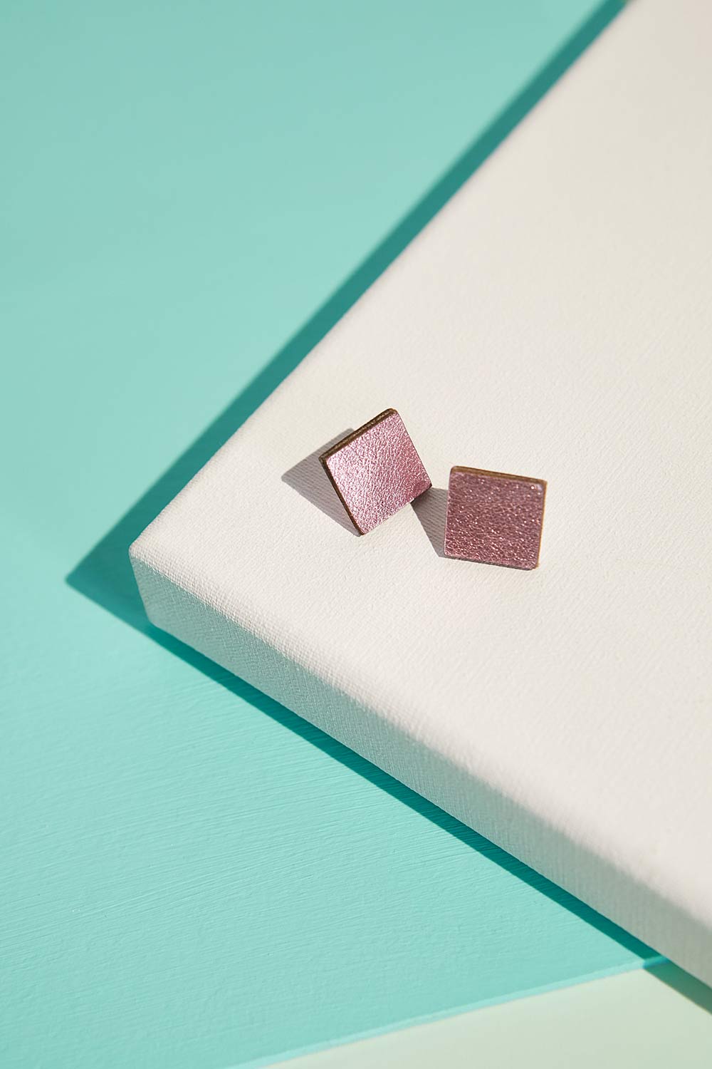 Rainbow Earrings Square - Gold