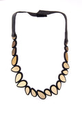 Raindrop Necklace Round - Gold