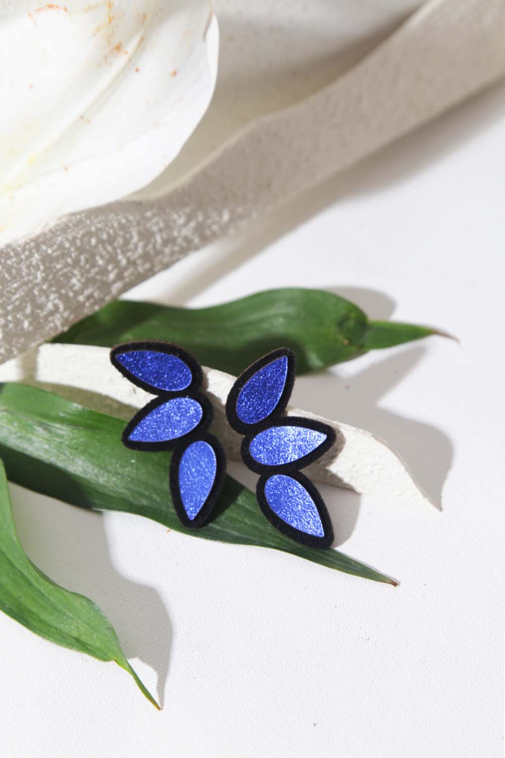 Raindrop Earrings Small - Blue