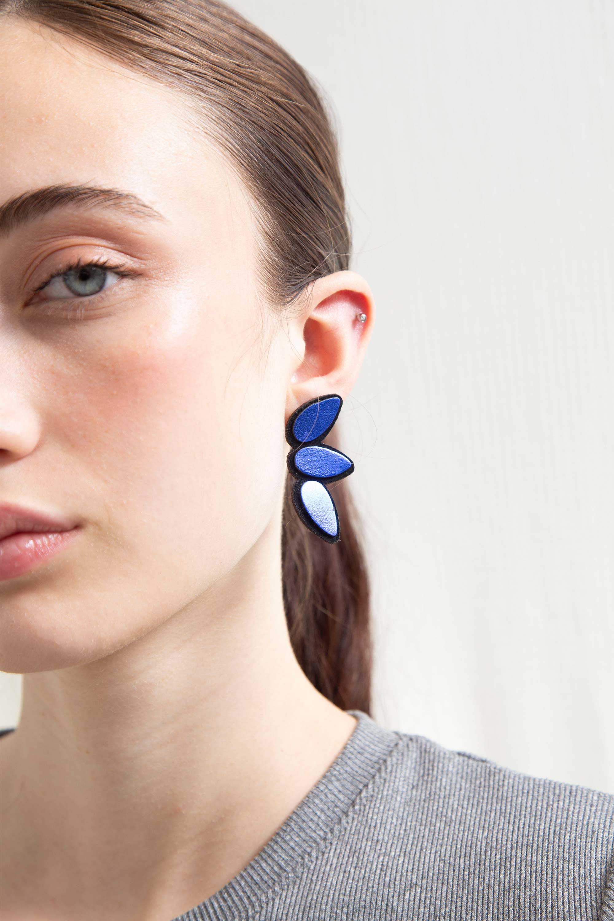 Raindrop Earrings Small - Blue
