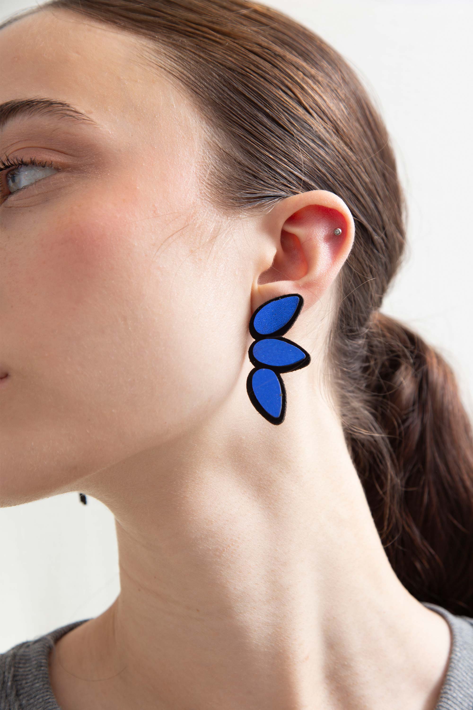 Raindrop Earrings Small - Blue