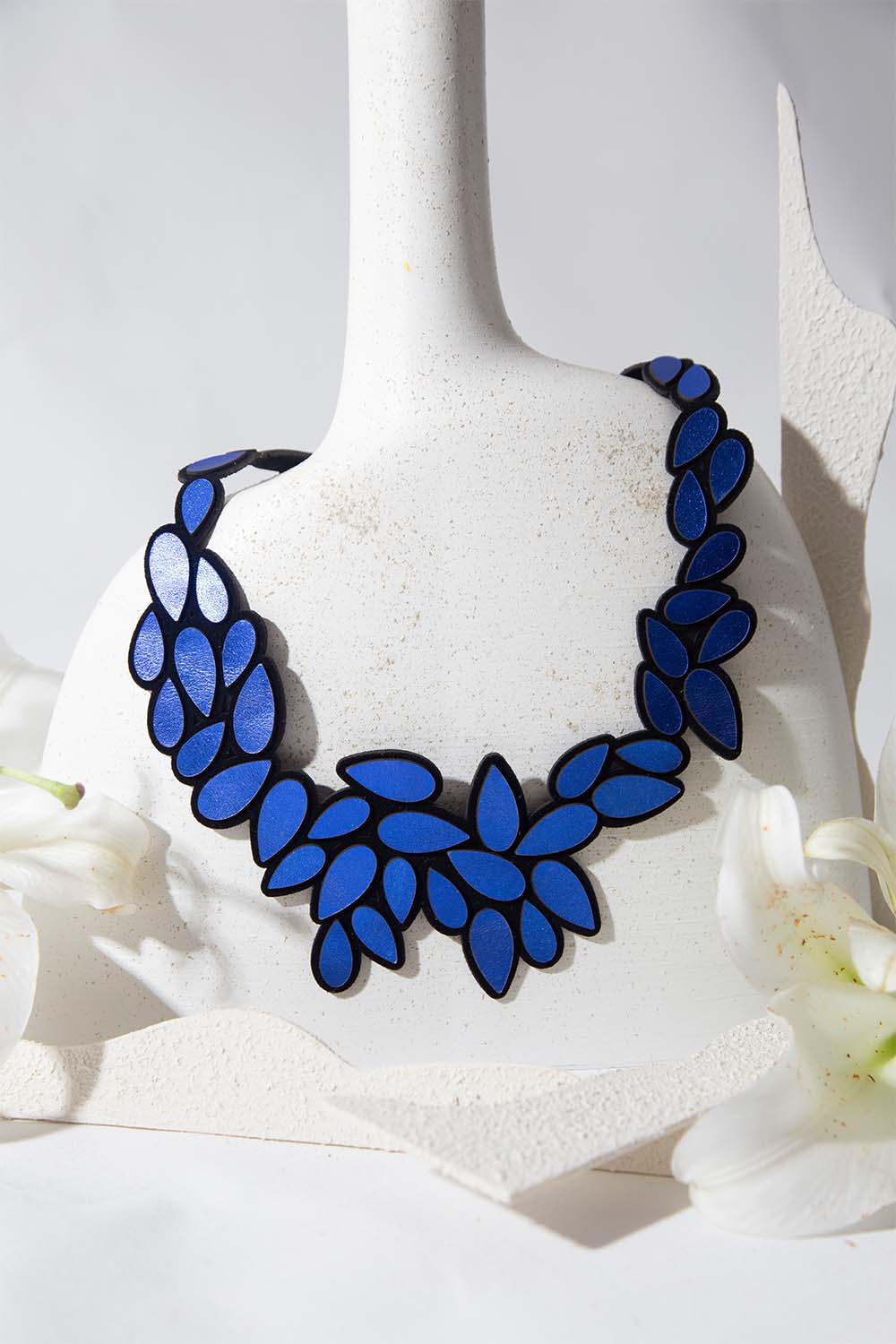 Raindrop Necklace Large - Blue