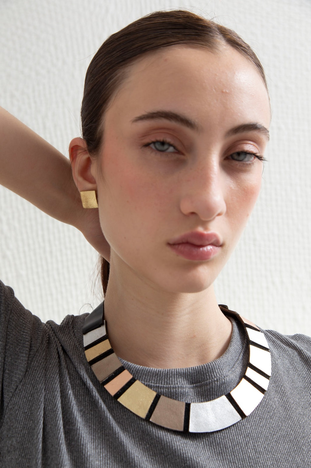 Rainbow Earrings Square - Gold