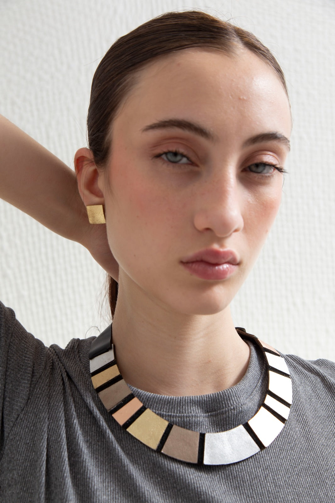 Rainbow Earrings Square - Gold