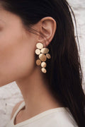 Organic Reflections Earrings Large - Gold
